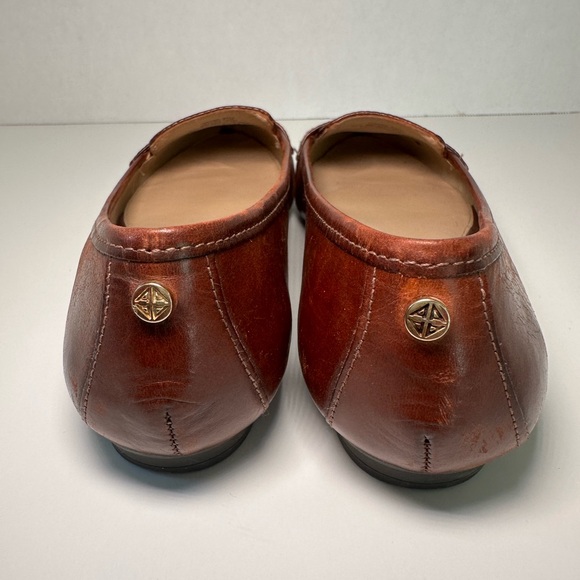 ANTONIO MELANI Brown Leather Loafers Sz 6.5 - Picture 8 of 10